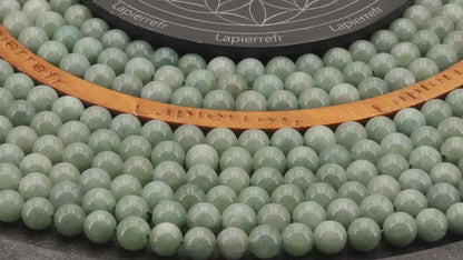 Perles Jade Vert (Birmanie) en pierre naturelle ronde 6/8/10 mm de Qualité AAA, pour la création de bijoux et lithothérapie