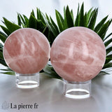 Sphère en Quartz Rose - Pierre naturelle de Madagascar