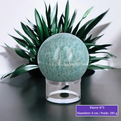 Sphère en Amazonite - Boule en pierre naturelle