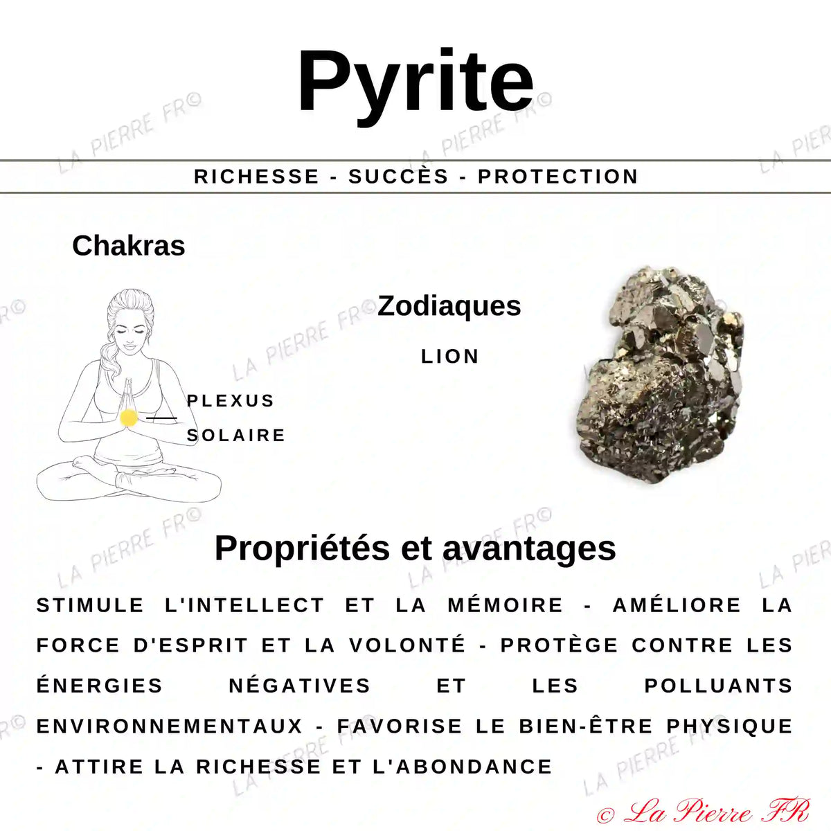 Pierre en Pyrite Cristallisée - Forme Libre