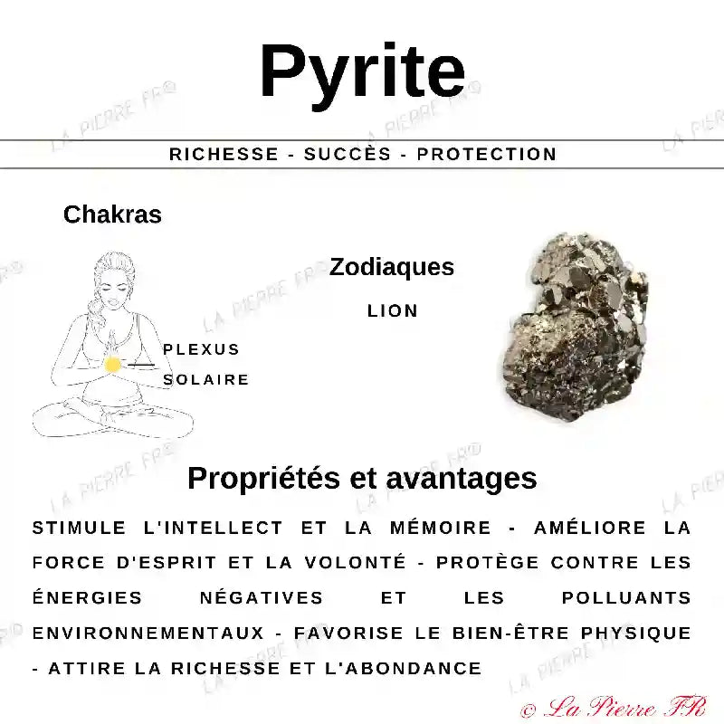 Pyrite en cube (Lot de 80g) - Pierre pour Lithothérapie et Reiki