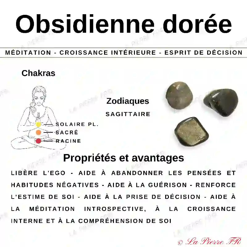 Sphère en Obsidienne Dorée - Boule en pierre naturelle