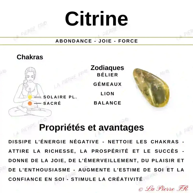 Perles Citrine en pierre naturelle - Qualité AAA