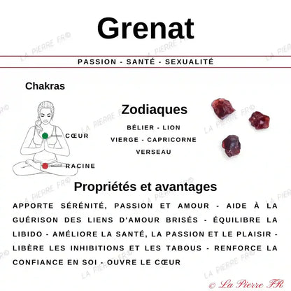 Perles Grenat Rouge en pierre naturelle ronde 4/6/8/10 mm de Qualité AA+, pour la création de bijoux et lithothérapie