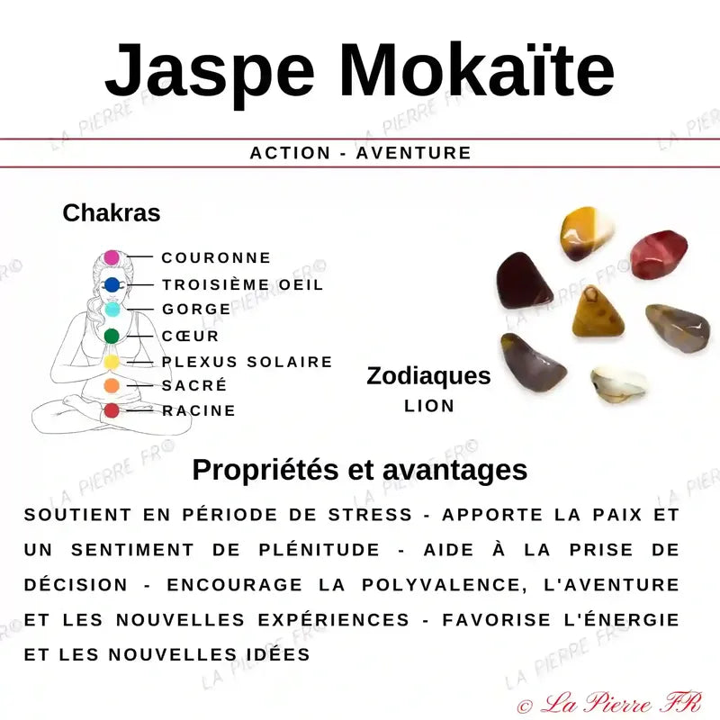 Perles Jaspe Mokaite en pierre naturelle - Qualité AAA