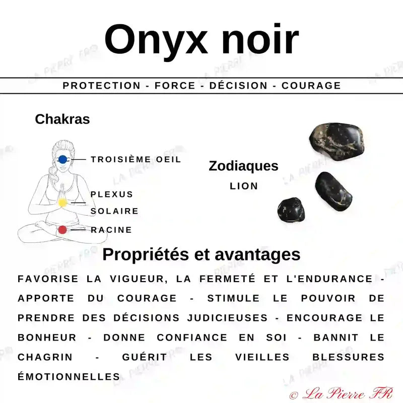 Perles Onyx Noir Mat en pierre naturelle - Qualité AAA