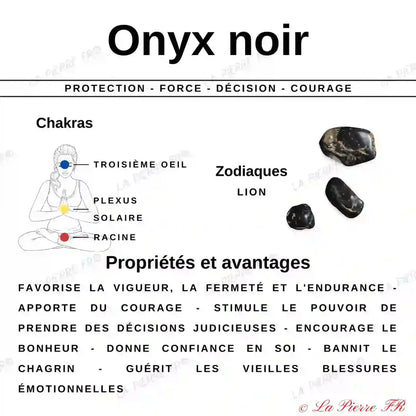 Perles Onyx Noir en pierre naturelle ronde 4/6/8/10 mm de Qualité AAA, pour la création de bijoux et lithothérapie