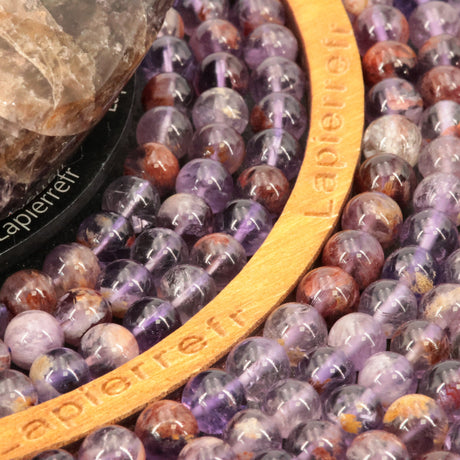 58 perles Cacoxénite (super Seven) ronde 6mm | 44 de 8mm | 36 de 10mm | Perle pierre naturelle | Qualité AA+